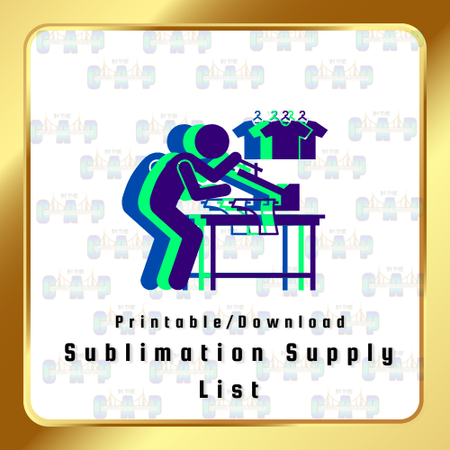 Sublimation Supply List